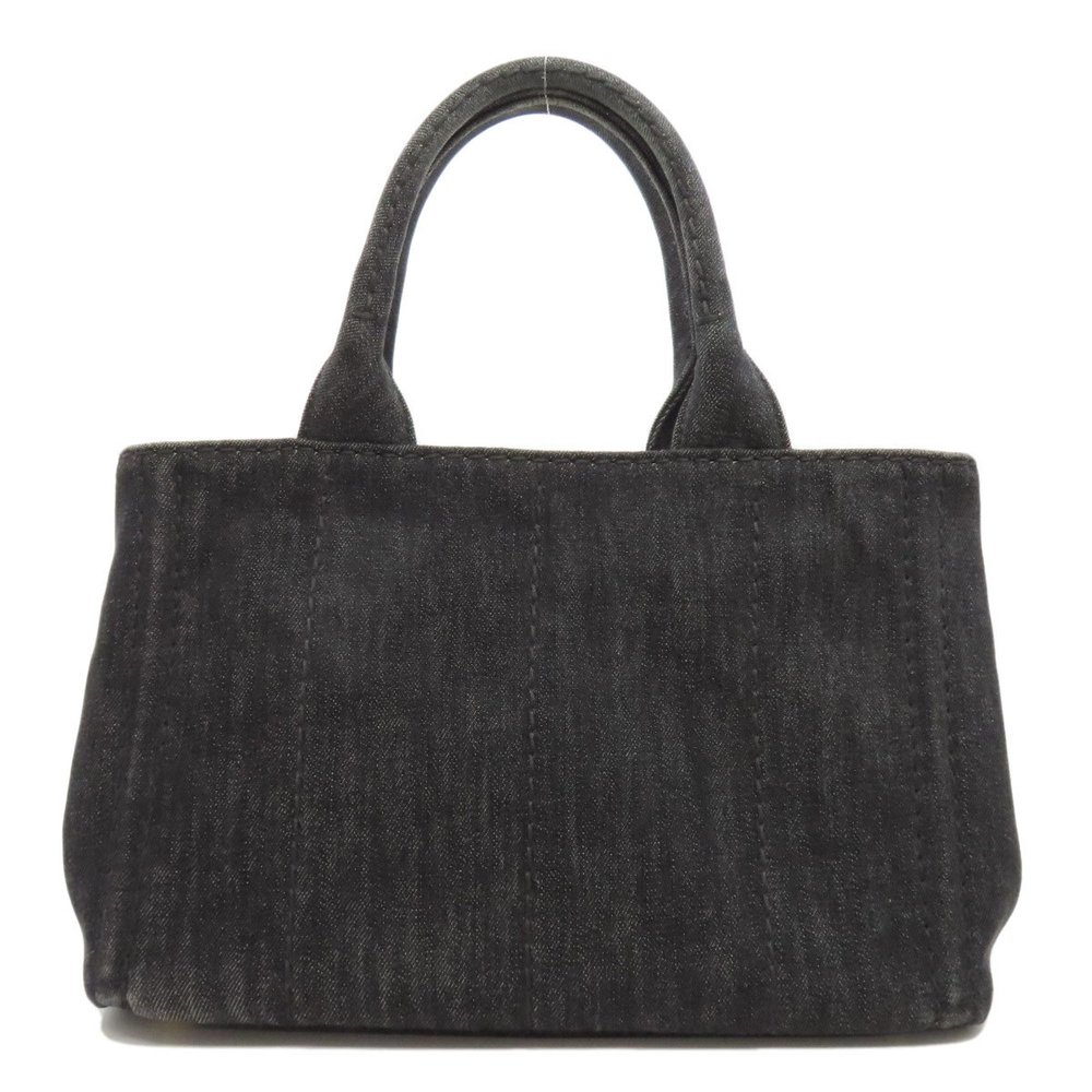 PRADA 1BG439 Canapa Handbag Denim Women's - Picture 2 of 11